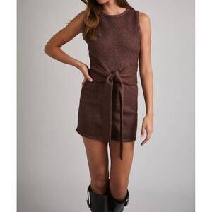 NEW ILA sweater mini dress in brown